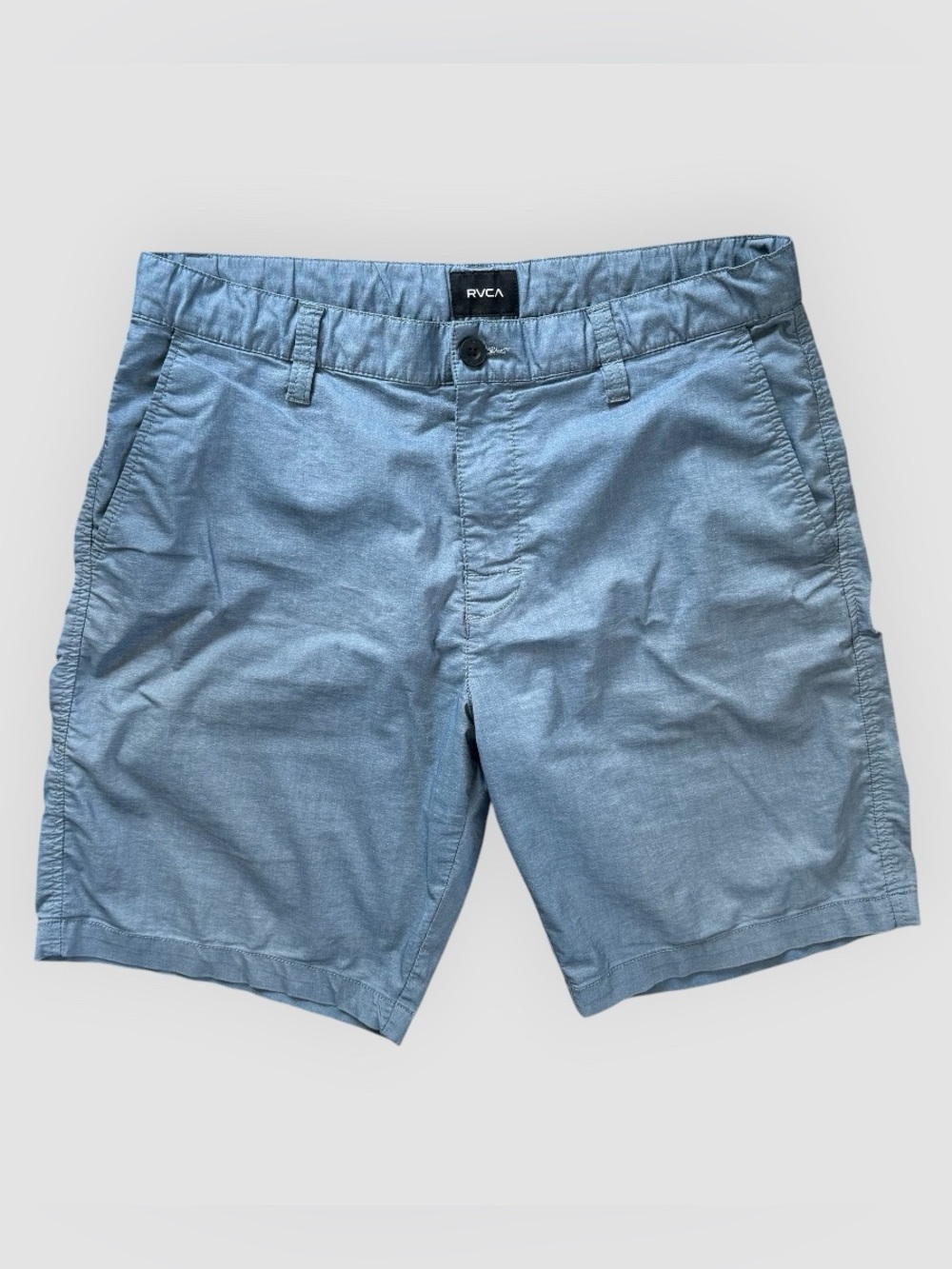 RVCA Mens Blue Hybrid Shorts Size 32 Boardshorts Chino Walk Walkshorts Stretch